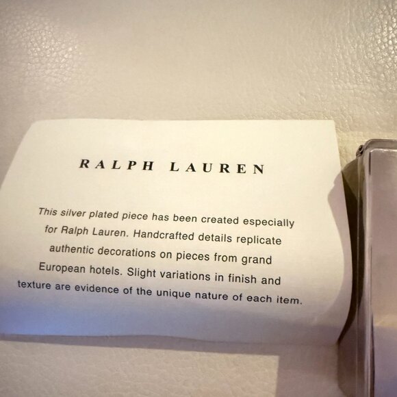 NEW RALPH LAUREN CHERRINGTON SILVERPLATE OBLONG THIN BOX - Picture 12 of 12